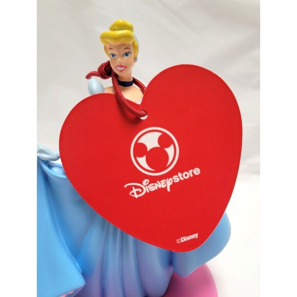 Disney Store Cinderella Figurine #1 Princess Pink Heart Base 5" Tall - Picture 9 of 10